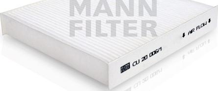 Mann-Filter CU 20 006/1 - Фільтр, повітря у внутрішній простір autozip.com.ua