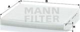 Mann-Filter CU 2035 - Фільтр, повітря у внутрішній простір autozip.com.ua
