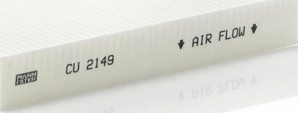 Mann-Filter CU 2149 - Фільтр, повітря у внутрішній простір autozip.com.ua