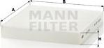 Mann-Filter CU 2149 - Фільтр, повітря у внутрішній простір autozip.com.ua