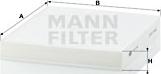 Mann-Filter CU 2141 - Фільтр, повітря у внутрішній простір autozip.com.ua