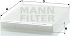 Mann-Filter CU 2143 - Фільтр, повітря у внутрішній простір autozip.com.ua