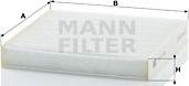 Mann-Filter CU 21 003 - Фільтр, повітря у внутрішній простір autozip.com.ua