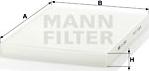 Mann-Filter CU 2882 - Фільтр, повітря у внутрішній простір autozip.com.ua