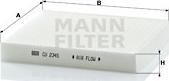 Mann-Filter CU 2345 - Фільтр, повітря у внутрішній простір autozip.com.ua