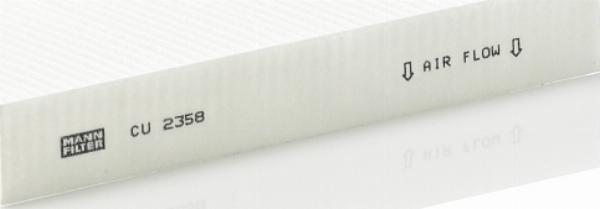 Mann-Filter CU 2358 - Фільтр, повітря у внутрішній простір autozip.com.ua