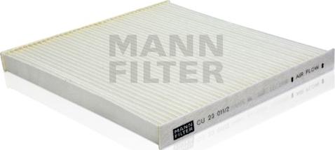 Mann-Filter CU 23 011/2 - Фільтр, повітря у внутрішній простір autozip.com.ua