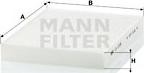 Mann-Filter CU 2335 - Фільтр, повітря у внутрішній простір autozip.com.ua