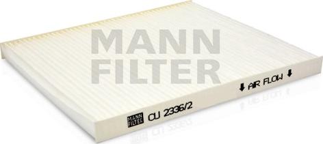 Mann-Filter CU 2336/2 - Фільтр, повітря у внутрішній простір autozip.com.ua
