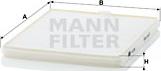 Mann-Filter CU 2326 - Фільтр, повітря у внутрішній простір autozip.com.ua