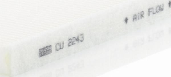 Mann-Filter CU 2243 - Фільтр, повітря у внутрішній простір autozip.com.ua