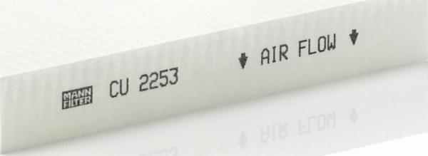 Mann-Filter CU 2253 - Фільтр, повітря у внутрішній простір autozip.com.ua
