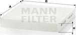 Mann-Filter CU 2253 - Фільтр, повітря у внутрішній простір autozip.com.ua