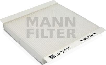Mann-Filter CU 22 019/2 - Фільтр, повітря у внутрішній простір autozip.com.ua