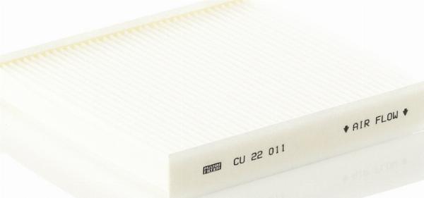 Mann-Filter CU 22 011 - Фільтр, повітря у внутрішній простір autozip.com.ua