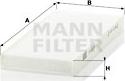 Mann-Filter CU 2216-2 - Фільтр, повітря у внутрішній простір autozip.com.ua