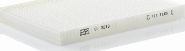 Mann-Filter CU 2218 - Фільтр, повітря у внутрішній простір autozip.com.ua