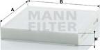 Mann-Filter CU 2232 - Фільтр, повітря у внутрішній простір autozip.com.ua