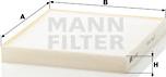 Mann-Filter CU 2227 - Фільтр, повітря у внутрішній простір autozip.com.ua