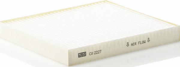 Mann-Filter CU 2227 - Фільтр, повітря у внутрішній простір autozip.com.ua