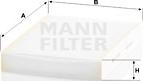 Mann-Filter CU 27 009 - Фільтр, повітря у внутрішній простір autozip.com.ua