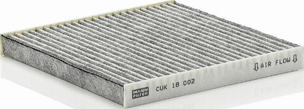 Mann-Filter CUK 18 002 - Фільтр, повітря у внутрішній простір autozip.com.ua