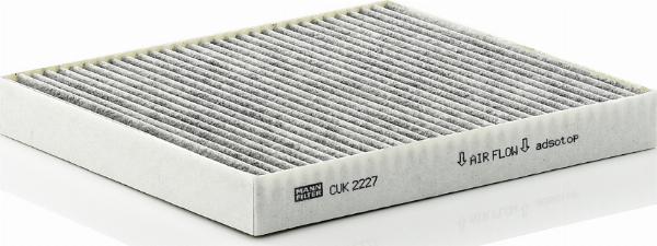 Mann-Filter CUK 2227 - Фільтр, повітря у внутрішній простір autozip.com.ua