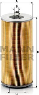 Mann-Filter H 12 110/2 x - Масляний фільтр autozip.com.ua