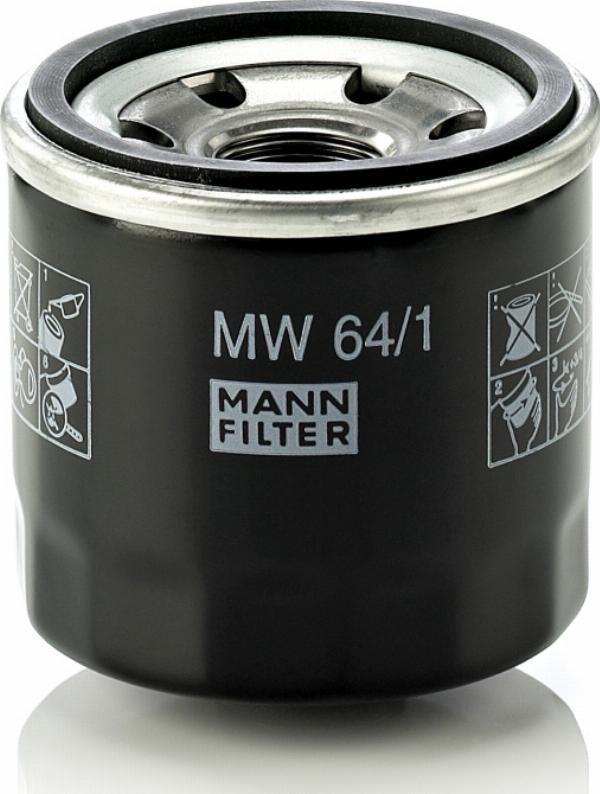 Mann-Filter MW 64/1 - Масляний фільтр autozip.com.ua
