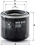 Mann-Filter MW 810 - Масляний фільтр autozip.com.ua