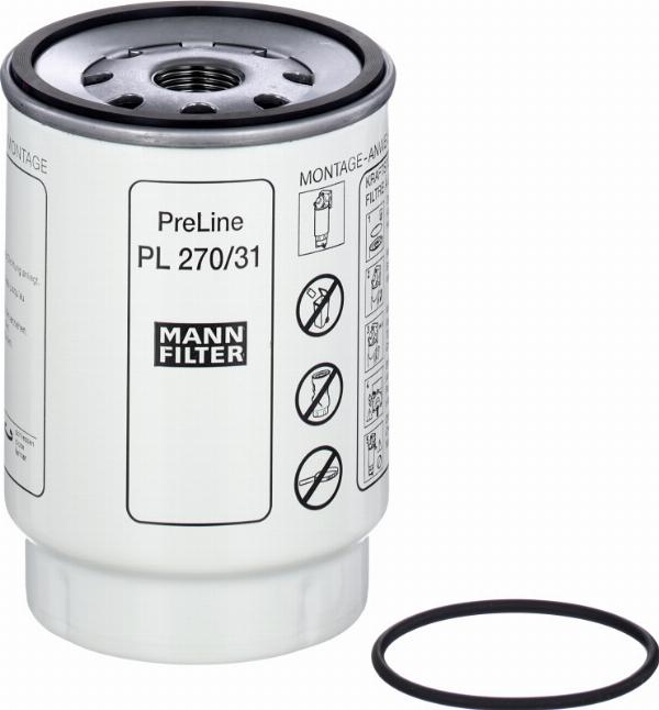 Mann-Filter PL 270/31 Z - Паливний фільтр autozip.com.ua