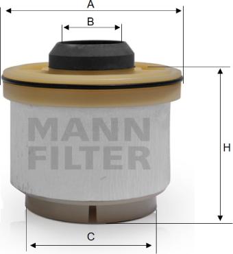 Mann-Filter PU 835 x - Паливний фільтр autozip.com.ua
