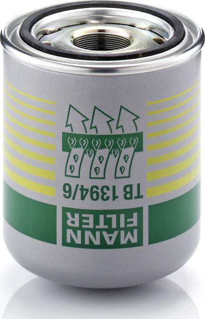 Mann-Filter TB 1394/6 x - Патрон осушувача повітря, пневматична система autozip.com.ua