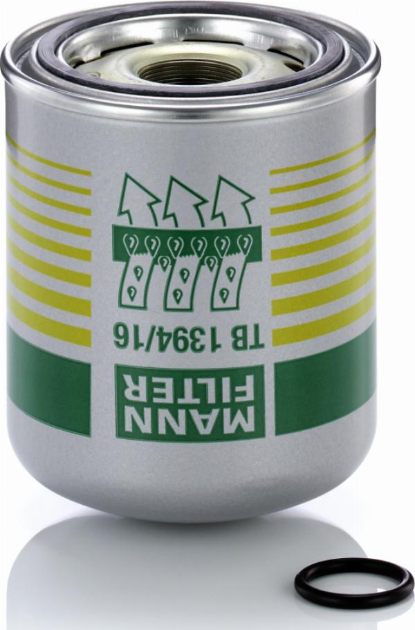 Mann-Filter TB 1394/16 x - Патрон осушувача повітря, пневматична система autozip.com.ua