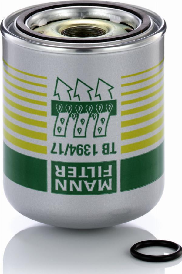 Mann-Filter TB 1394/17 x - Патрон осушувача повітря, пневматична система autozip.com.ua