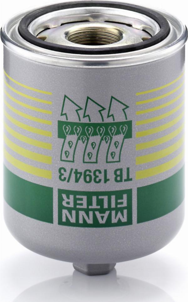 Mann-Filter TB 1394/3 x - Патрон осушувача повітря, пневматична система autozip.com.ua