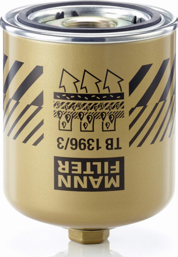 Mann-Filter TB 1396/3 x - Патрон осушувача повітря, пневматична система autozip.com.ua