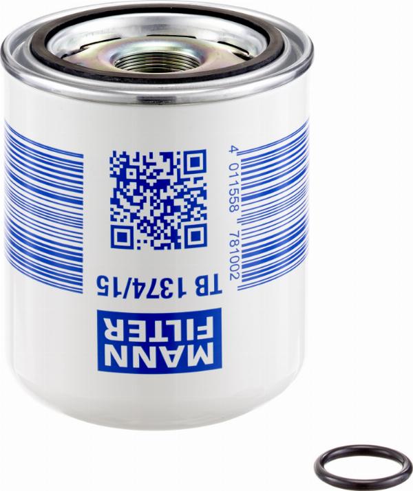 Mann-Filter TB 1374/15 x - Патрон осушувача повітря, пневматична система autozip.com.ua