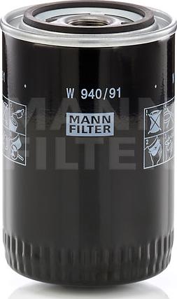 Mann-Filter W 940/9 - Масляний фільтр autozip.com.ua