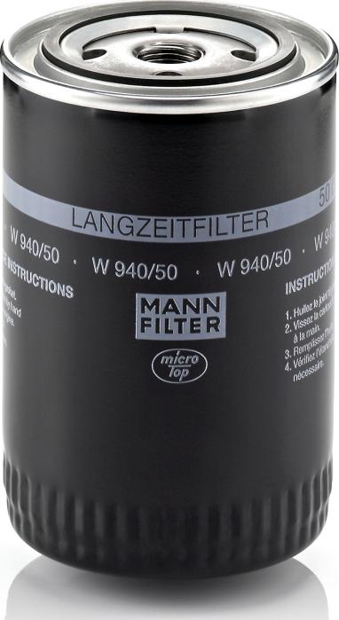 Mann-Filter W 940/50 - Масляний фільтр autozip.com.ua