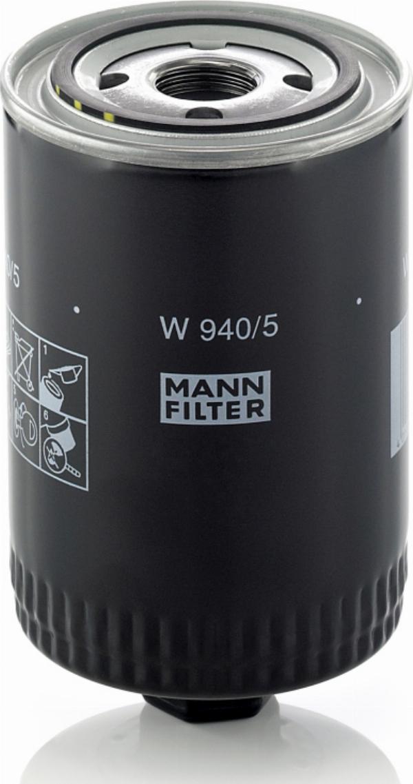 Mann-Filter W 940/5 - Масляний фільтр autozip.com.ua
