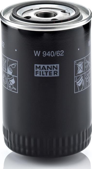 Mann-Filter W 940/62 - Масляний фільтр autozip.com.ua