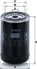 Mann-Filter W 940/15 n - Масляний фільтр autozip.com.ua