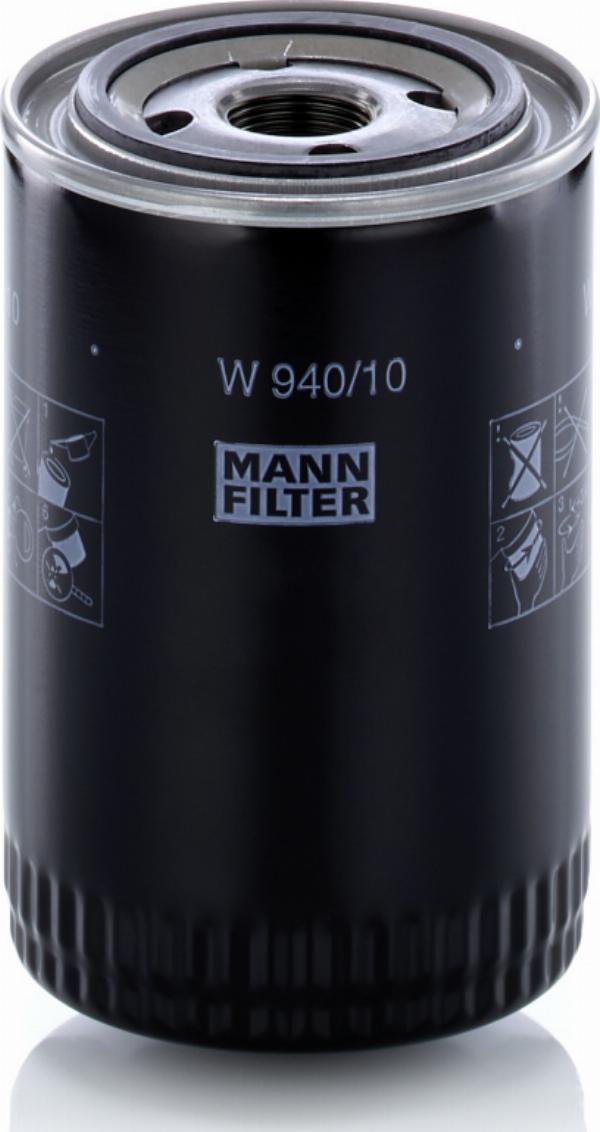 Mann-Filter W 940 (10) - Масляний фільтр autozip.com.ua