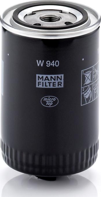 Mann-Filter W 940 - Масляний фільтр autozip.com.ua