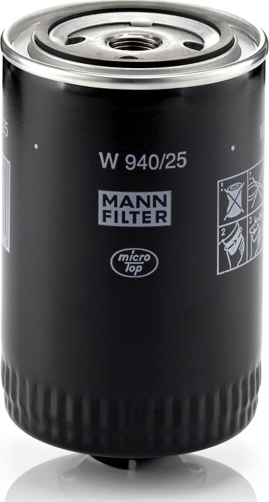 Mann-Filter W 940/25 - Масляний фільтр autozip.com.ua