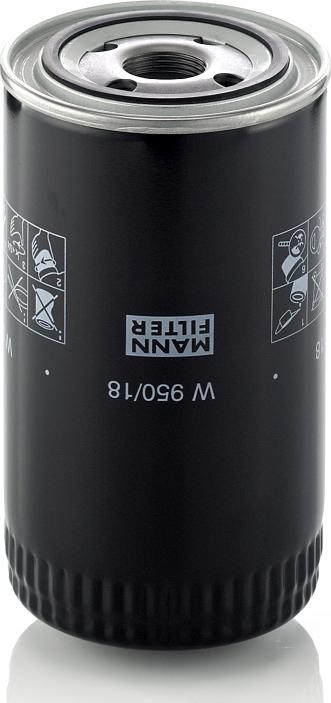 Mann-Filter W 950/18 - Масляний фільтр autozip.com.ua