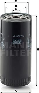 Mann-Filter W 962/53 - Масляний фільтр autozip.com.ua