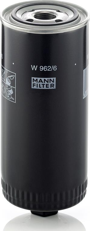 Mann-Filter W 962/6 - Масляний фільтр autozip.com.ua