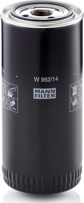 Mann-Filter W 962/14 - Фільтр, Гідравлічна система приводу робочого устаткування autozip.com.ua